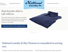 Tablet Screenshot of nationallaundry.com